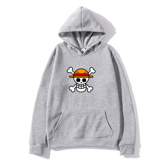 Damen Kapuzenpullover mit kreativem Piratenmotiv und bequemer Passform EB