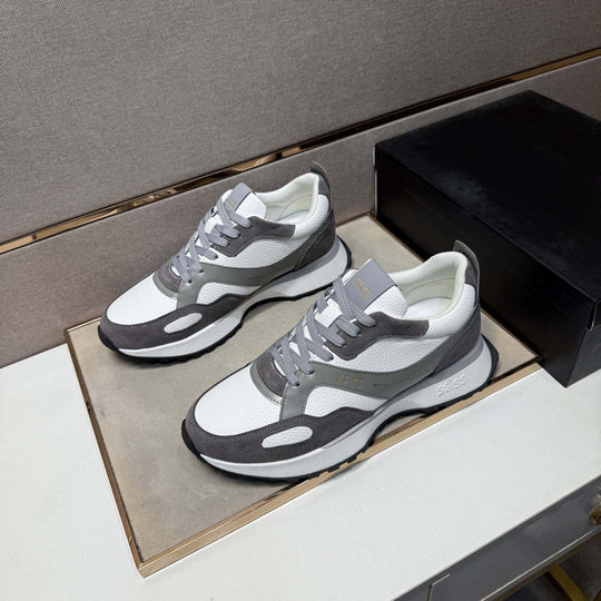 Damen Sportliche Freizeit Sneakers mit atmungsaktiver Mesh-Oberfläche und dämpfender Sohle EB