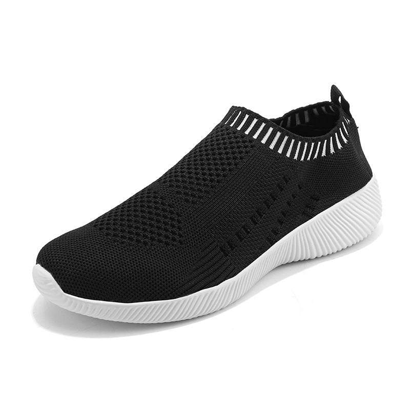 Damen Bequeme Slip-On Sneakers mit atmungsaktivem Obermaterial EB