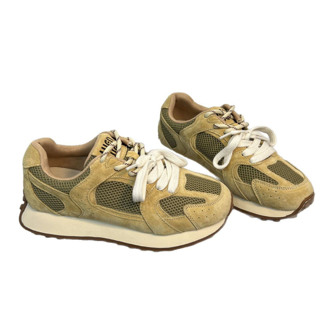 Damen Sportliche Sneakers mit atmungsaktiven Mesh-Einsätzen und dämpfendem Fußbett EB