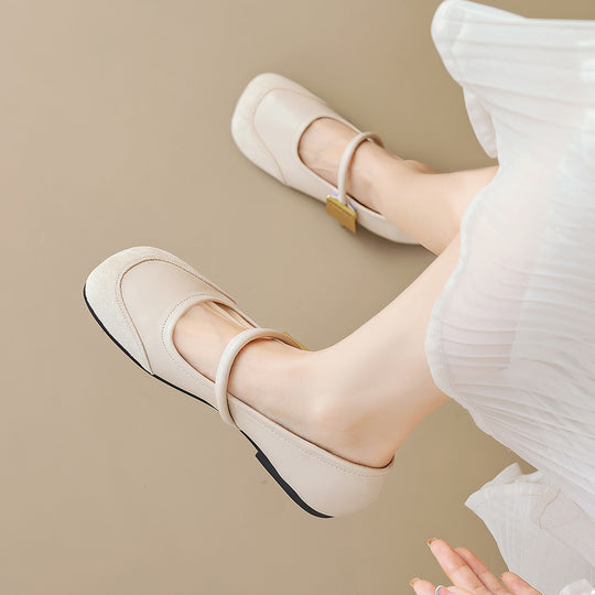 Damen Ballerinas mit verstellbarem Riemchen und modischem Akzent EB