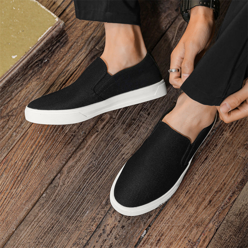 Damen Bequeme Slip-On Sneakers aus atmungsaktivem Textil EB