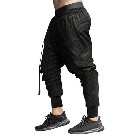 Herren Modische Freizeithose mit elastischem Bund und stylischem Kordelzug EB