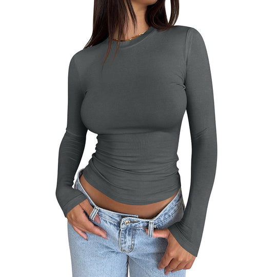 Damen Langarmshirt mit körperbetontem Schnitt EB