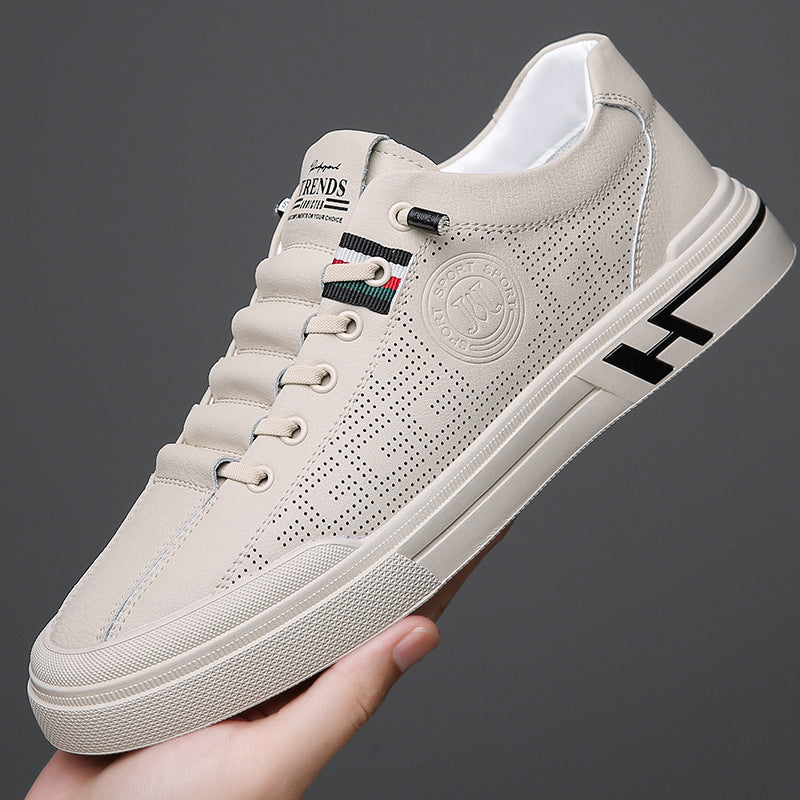 Damen Sportliche Sneaker mit perforierter Oberflächenstruktur und flexiblem Sohlenprofil EB