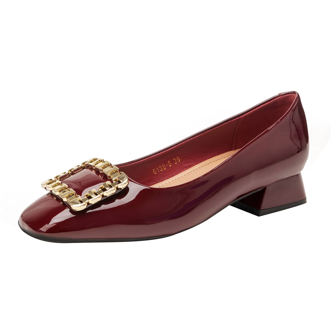 Damen Ballerinas mit luxuriösem Schmuck-Detail EB