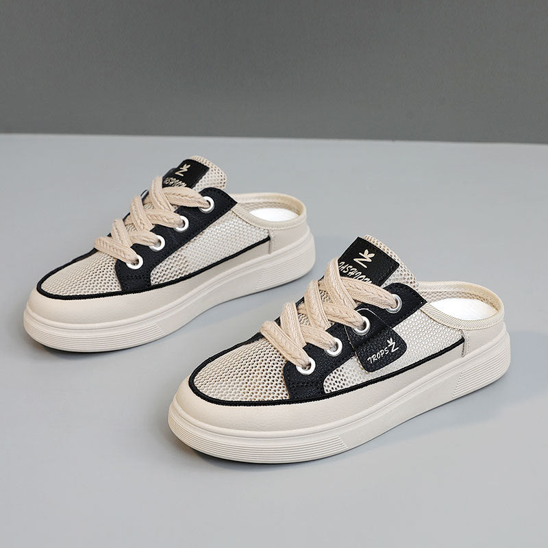 Damen Slip-On Sneakers mit luftdurchlässigem Obermaterial und flexibel rutschfester Sohle EB