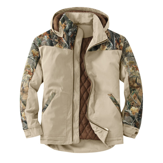Damen wetterfeste Outdoorjacke mit vielseitigem Camouflage-Design EB