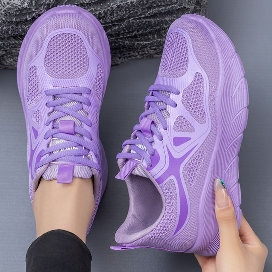 Damen Sportliche Laufschuhe mit atmungsaktivem Mesh-Obermaterial und gepolsterter Sohle EB