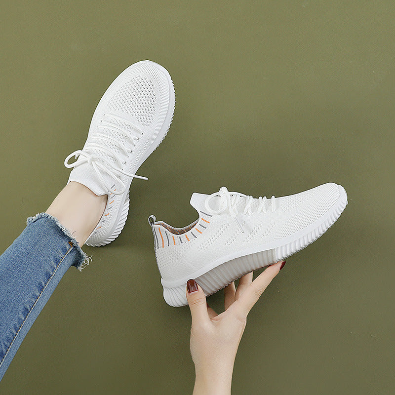 Damen Atmungsaktive Freizeit-Sneaker mit elastischem Einstieg und rutschfester Sohle EB