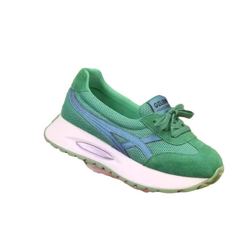 Damen Sportliche Sneaker mit atmungsaktiver Mesh-Oberfläche und gepolstertem Komfortfußbett EB