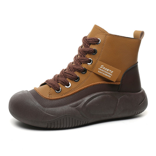 Damen trendige High-Top Sneakers mit rutschfester Sohle und atmungsaktivem Obermaterial EB