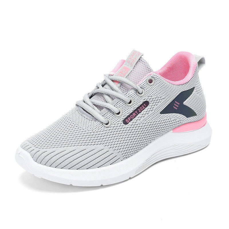 Damen Sportliche Atmungsaktive Sneakers mit flexiblem Mesh-Obermaterial EB