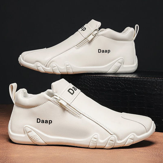 Damen modische Stiefel mit praktischem Reißverschluss und rutschfester Sohle EB
