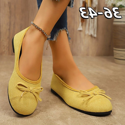Damen Ballerinas mit zartem Schleifen-Design EB