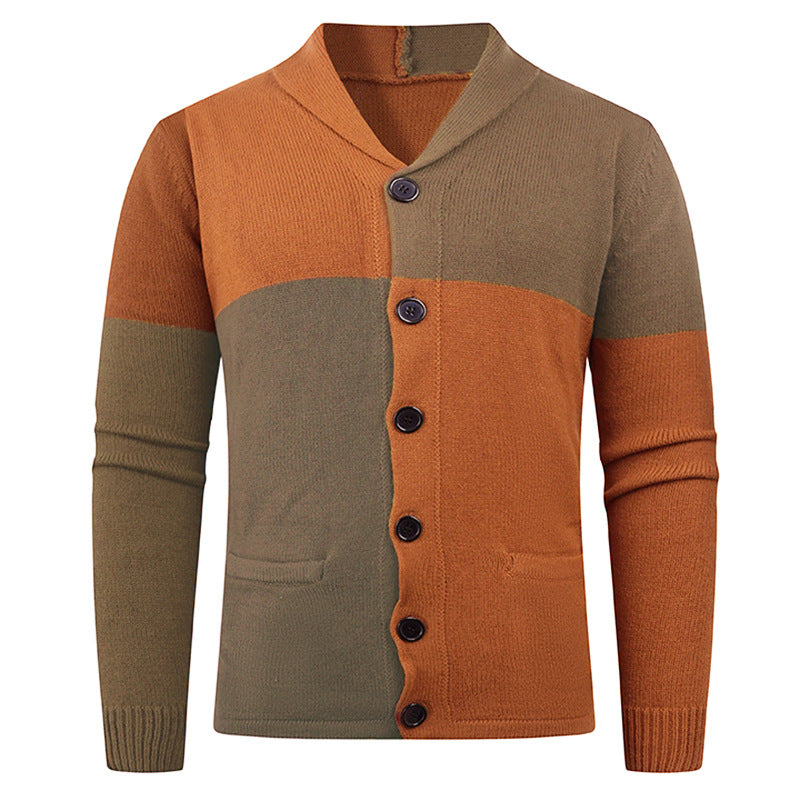 Herren Strickjacke mit modernem Zopfmuster und praktischen Taschen EB