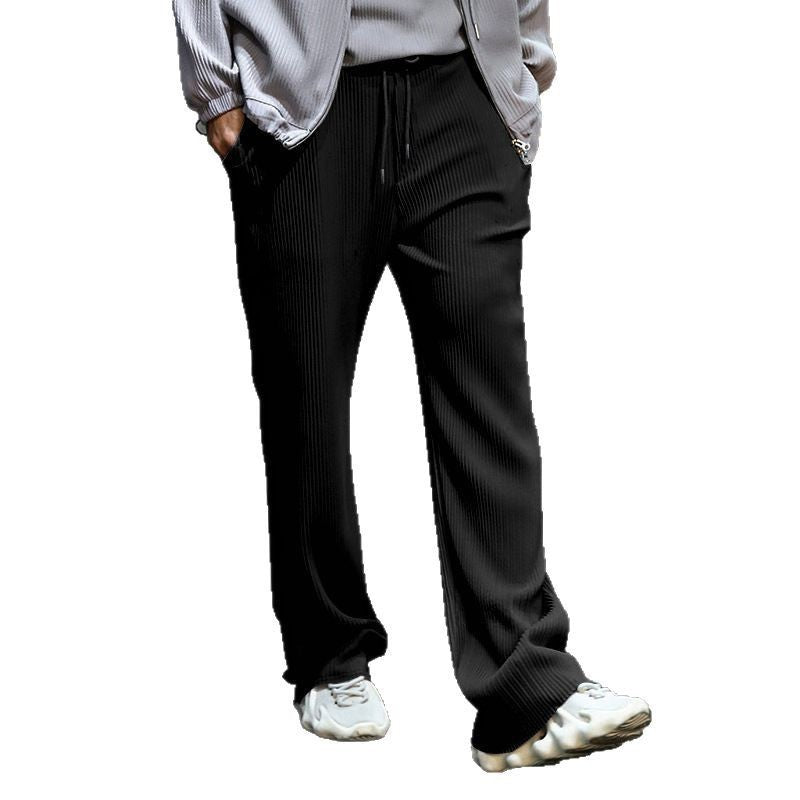 Damen elegante Relaxed Fit Hose mit Gummi-Taille EB