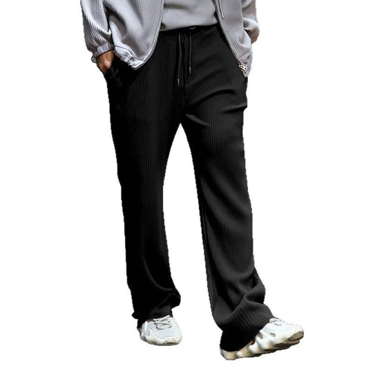 Damen elegante Relaxed Fit Hose mit Gummi-Taille EB