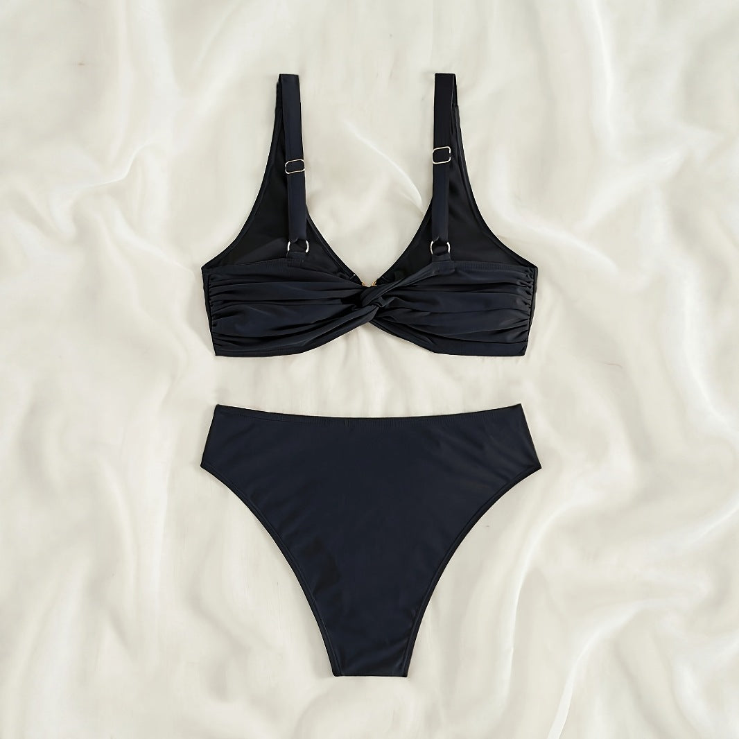 Damen Bikini-Set mit modischem Ringdetail EB