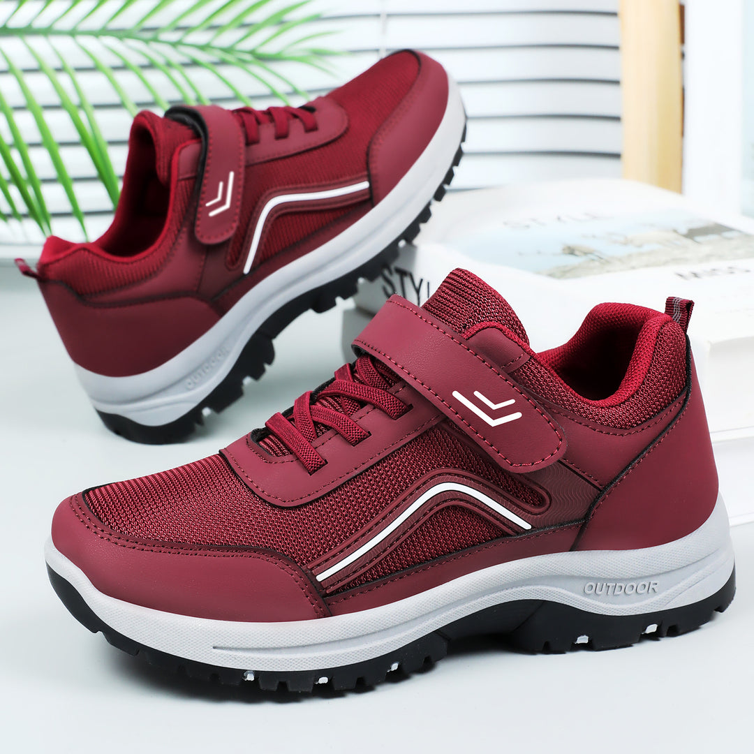 Damen Sportliche Outdoor-Sneakers mit robustem Sohlen-Design EB