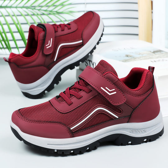 Damen Sportliche Outdoor-Sneakers mit robustem Sohlen-Design EB