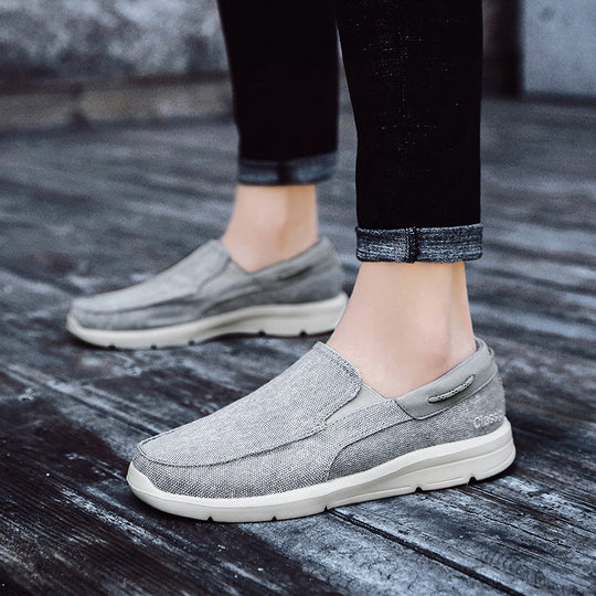 Damen Komfortable Slip-On Schuhe mit weichem Textil-Obermaterial EB