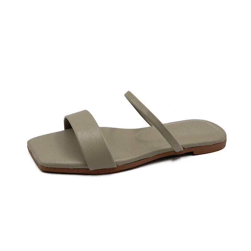 Damen Minimalistische Riemensandaletten mit elegantem Design und bequemer Fußbettgestaltung EB
