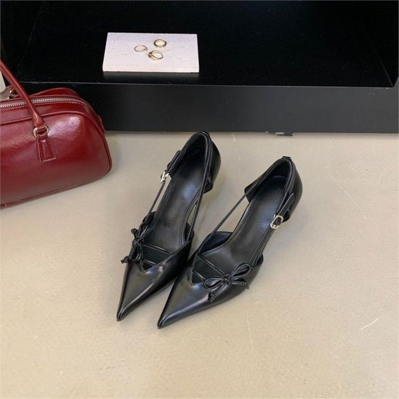 Damen Slingback Pumps mit raffinierter Schleifenverzierung EB