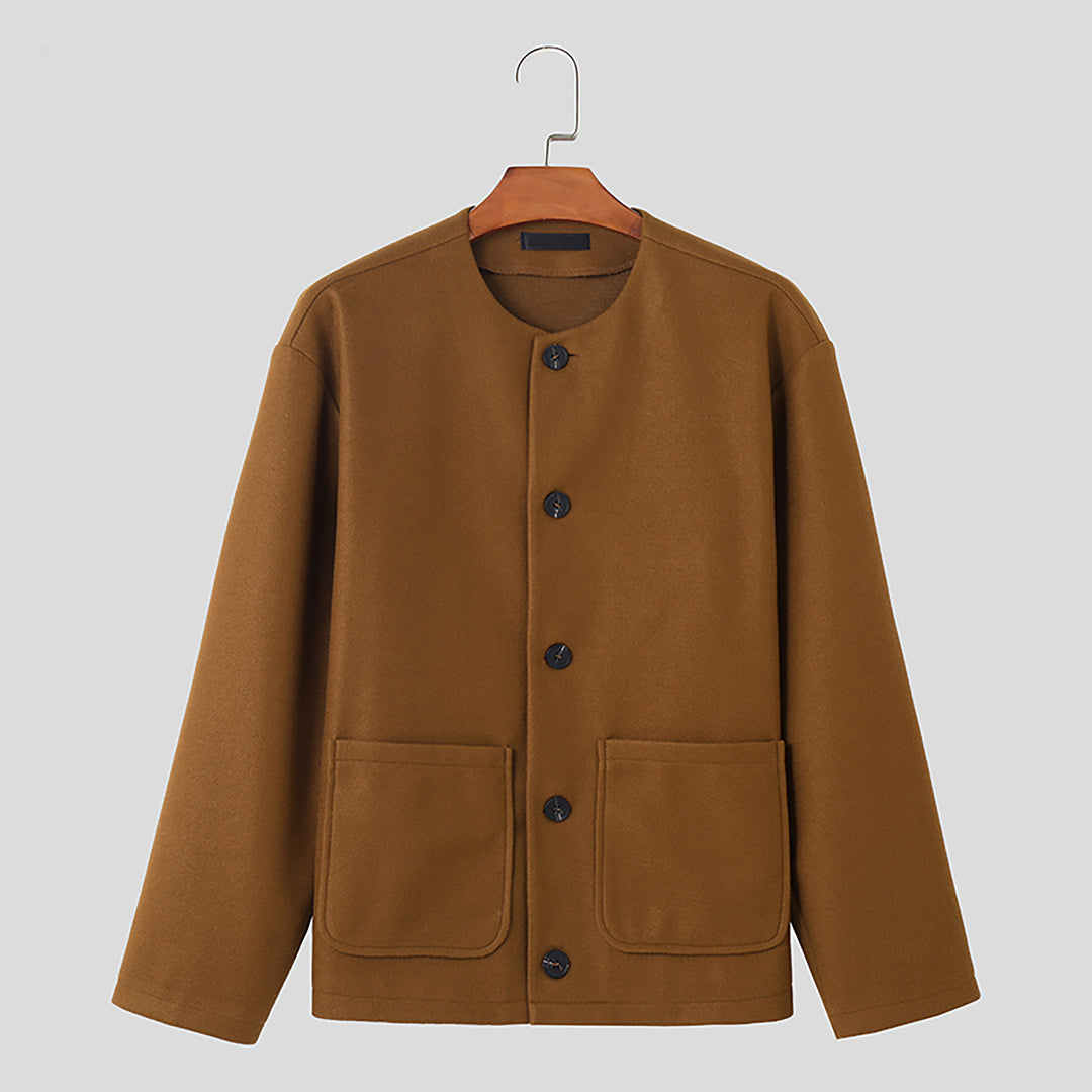 Damen Übergangsjacke mit praktischen Taschen und Knopfverschluss EB