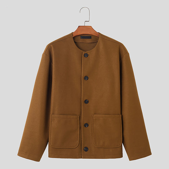 Damen Übergangsjacke mit praktischen Taschen und Knopfverschluss EB