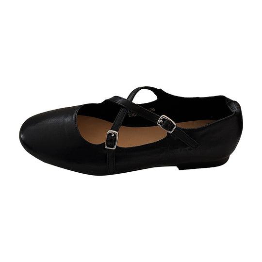 Damen Ballerinas mit dekorativem Riemen und zeitlosem Design EB