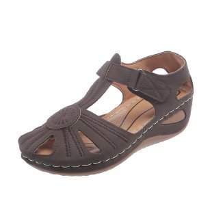 Damen komfortable Wedge-Sandalen mit ergonomischem Fußbett EB