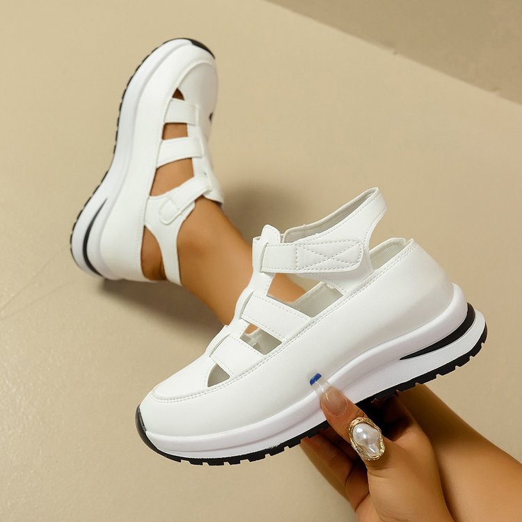 Damen freizeitorientierte Sneakers mit komfortabler Oberflächenstruktur und flexiblem Sohlendesign EB