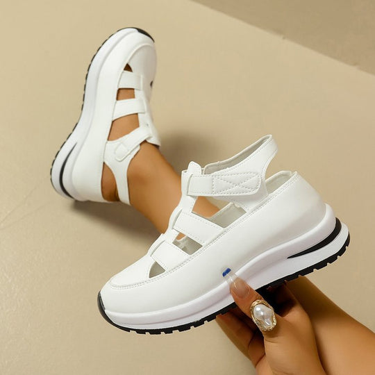 Damen freizeitorientierte Sneakers mit komfortabler Oberflächenstruktur und flexiblem Sohlendesign EB