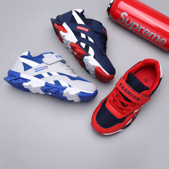 Damen Sportliche Sneakers mit atmungsaktivem Obermaterial und praktischer Klettverschluss EB