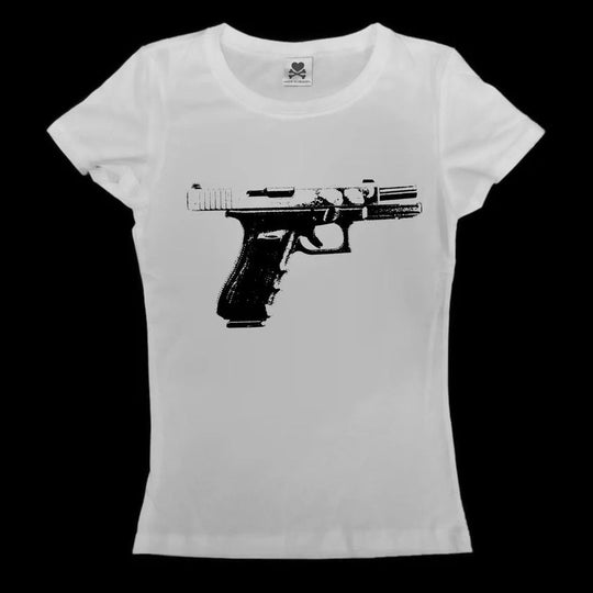 Damen Print-T-Shirt mit grafischem Design EB
