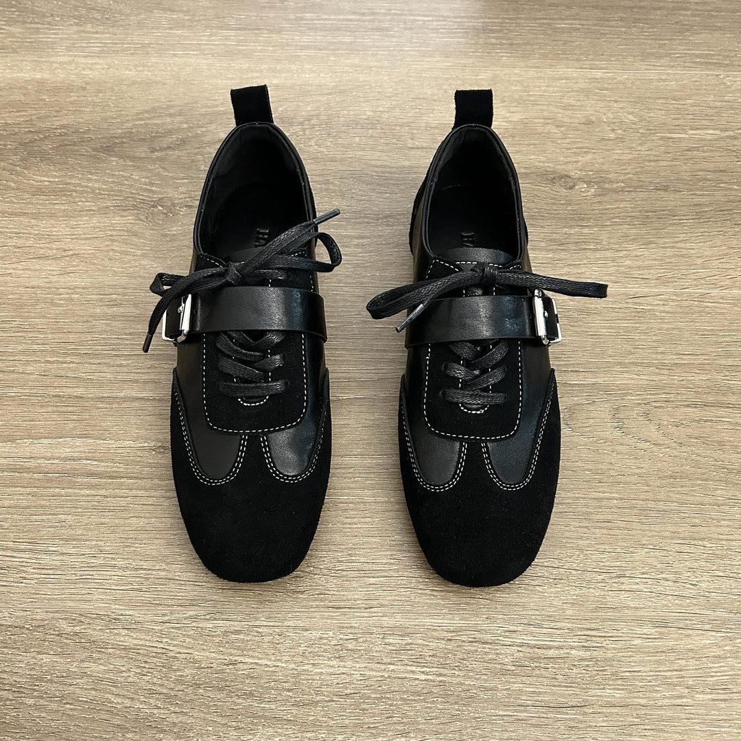 Damen modische Schnürschuhe mit dekorativem Element und hochwertiger Verarbeitung EB