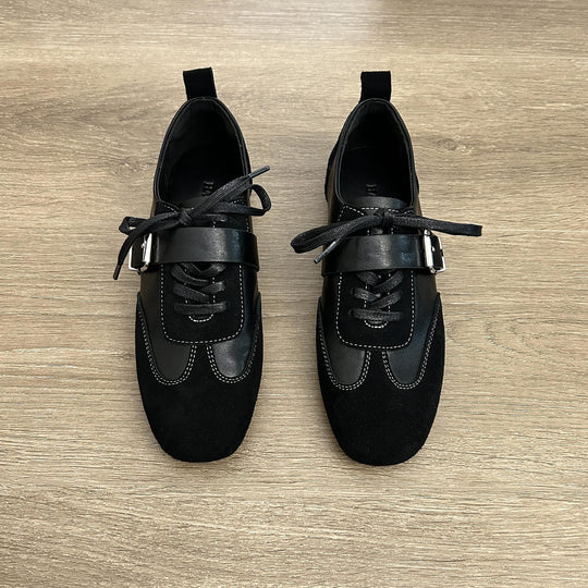 Damen modische Schnürschuhe mit dekorativem Element und hochwertiger Verarbeitung EB