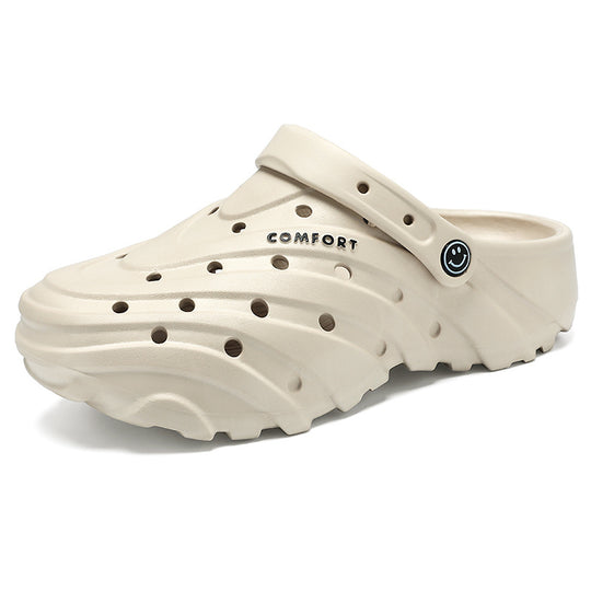Unisex nan leichte perforierte Komfort-Clogs mit ergonomischer EVA-Sohle und verstellbarem Fersenriemen EB