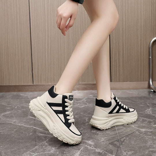 Damen modische High-Top Sneakers mit ergonomischem Komfort und robustem Profil EB