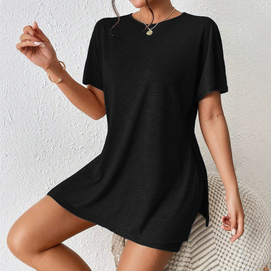 Damen lässiges T-Shirt und Shorts-Set mit hochwertiger Jersey-Qualität EB