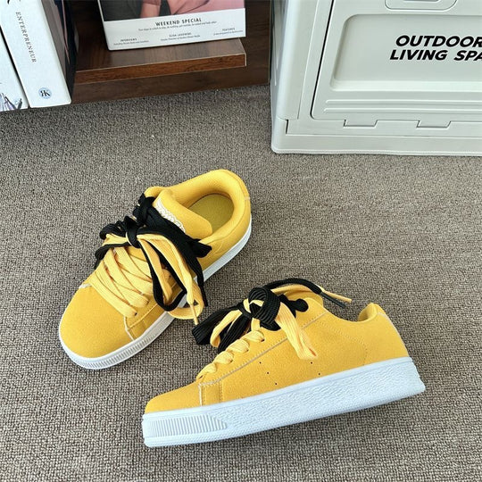 Damen Sneakers im Retro-Stil mit gepolsterter Zunge und atmungsaktivem Obermaterial EB