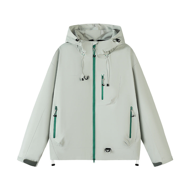 Damen funktionale Wetterjacke mit verstellbarem Kapuzensystem und atmungsaktiven Eigenschaften EB