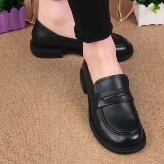 Damen bequeme Slipper mit breitem Klettverschluss und rutschfester Sohle EB
