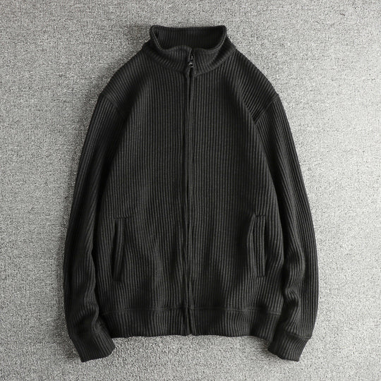 Damen Strickjacke mit hohem Kragen und praktischen Taschen EB