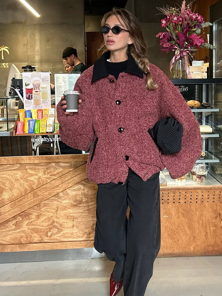 Damen oversized Wolljacke EB