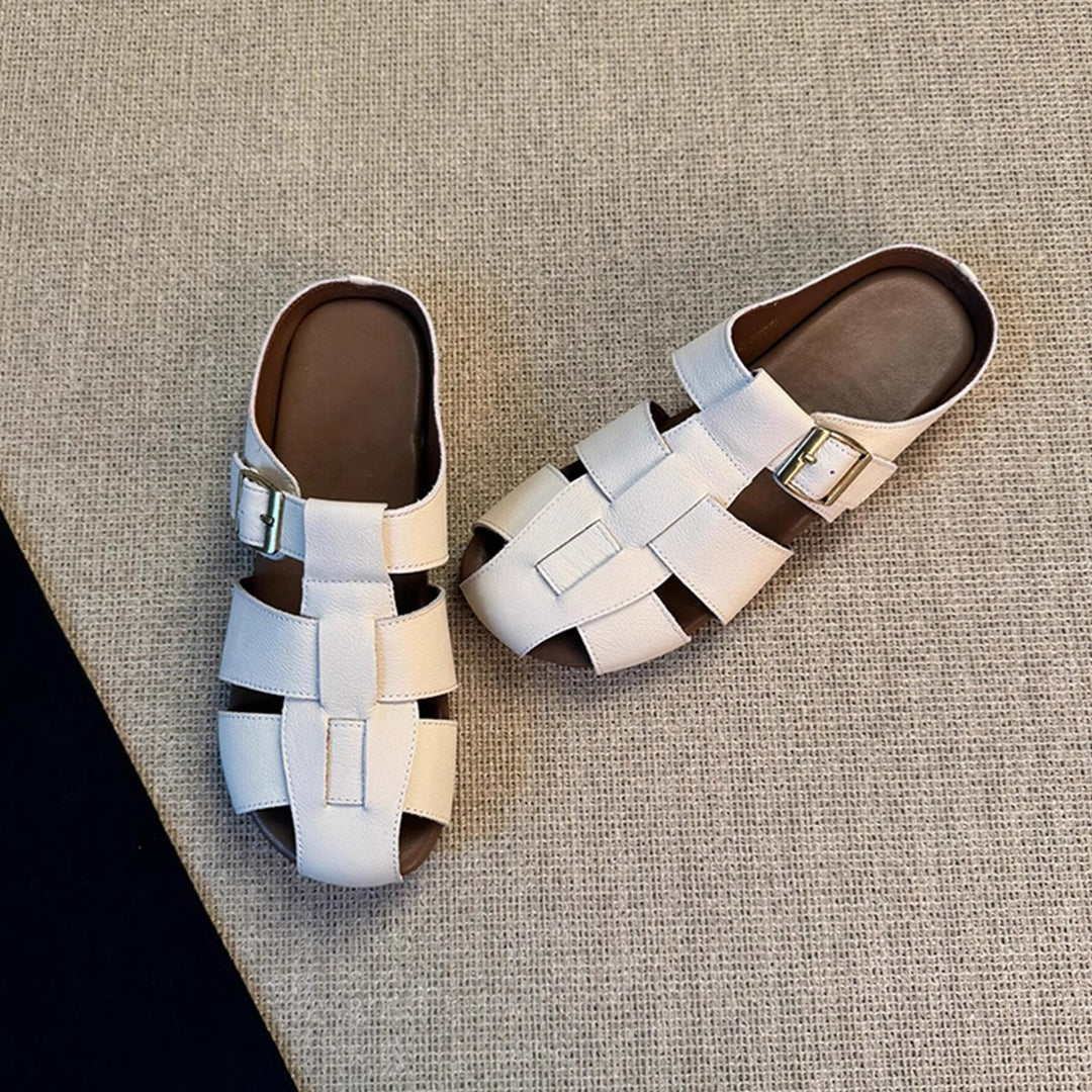 Damen Komfortable Sandalen mit modischen Riemendesign EB