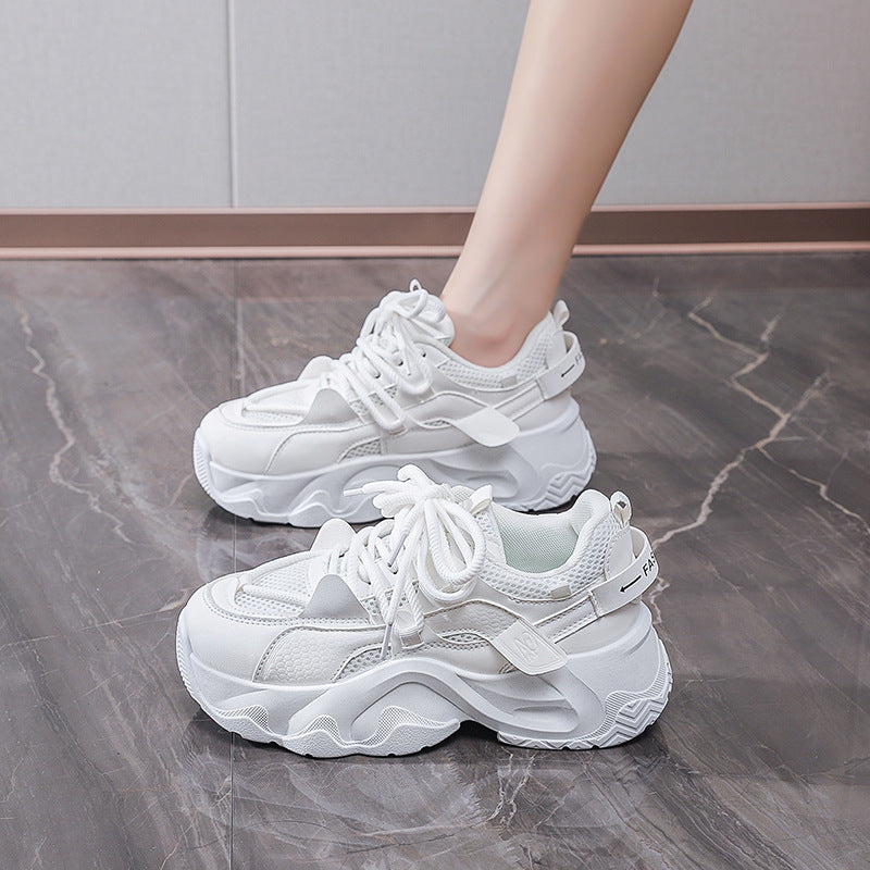 Damen Modische Sneakers mit atmungsaktiver Netzoberfläche und dämpfender Sohle EB
