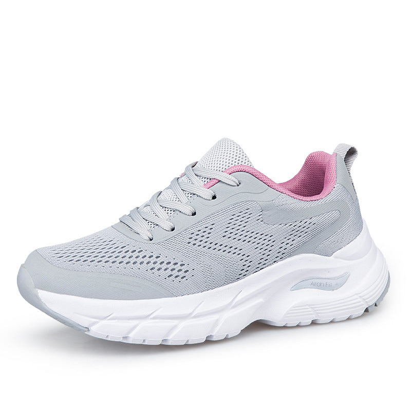 Damen Sportliche Laufschuhe mit atmungsaktivem Mesh-Obermaterial und stoßdämpfender Sohle EB