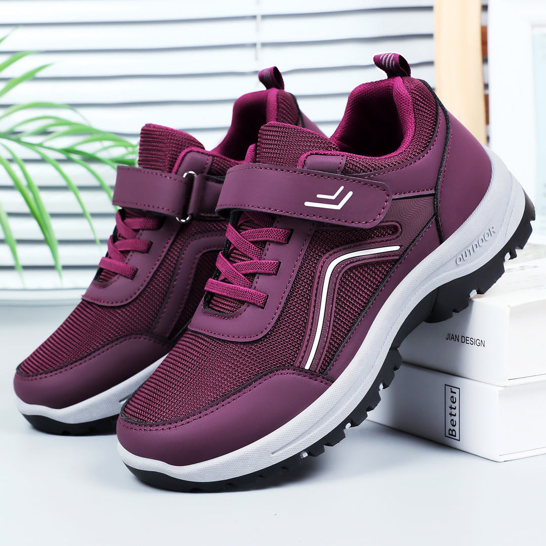 Damen Sportliche Outdoor-Sneaker mit verstellbarem Klettverschluss und griffiger Sohle EB